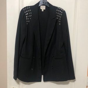 Silence & Noise double breasted blazer w studs L